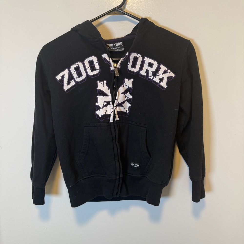 Zoo York full zip jacket black‎ kids youth size small